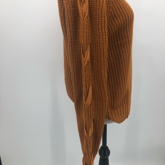 Iris basic‎ women’s Mustard knit sweater Size L - Picture 5 of 11